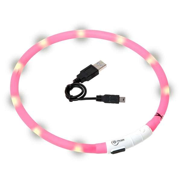 Karlie Visio Light LED-Leuchtschlauch mit USB - Pink 