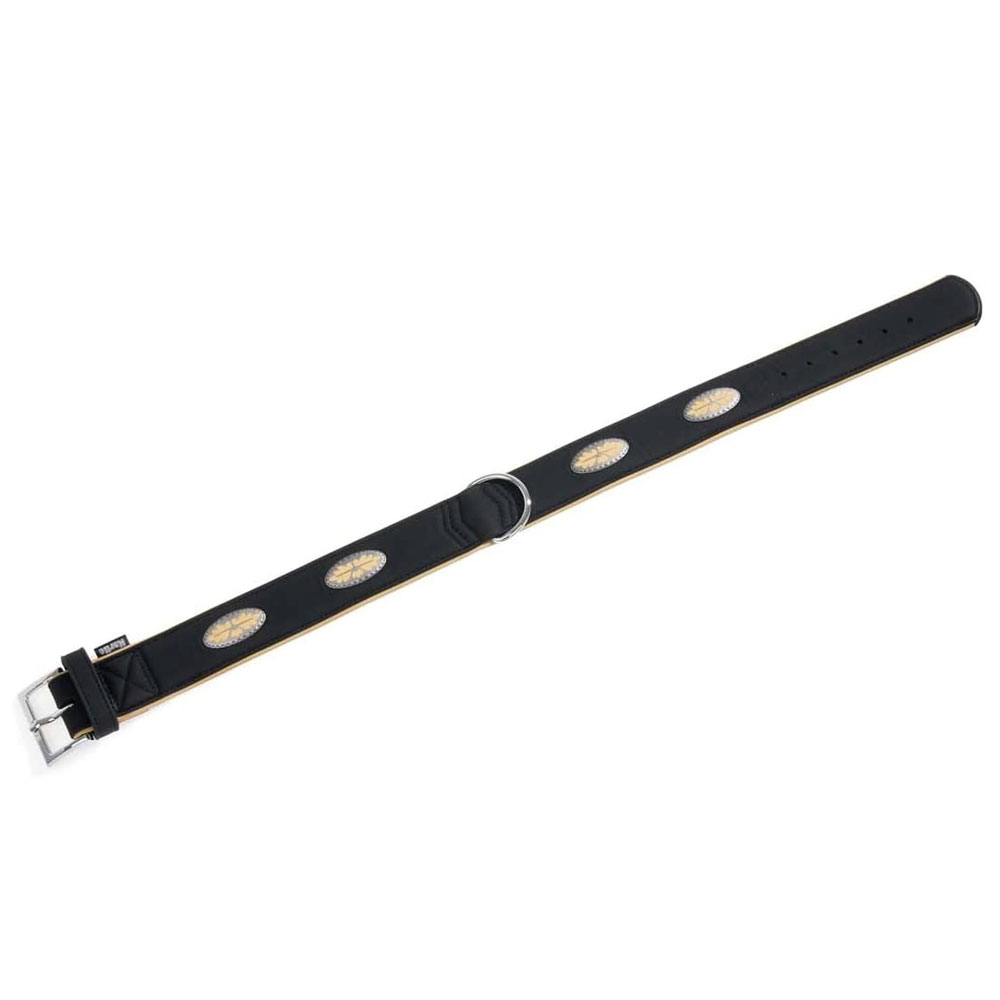 Karlie Art Buffalo Oak Halsband - Schwarz/Beige 