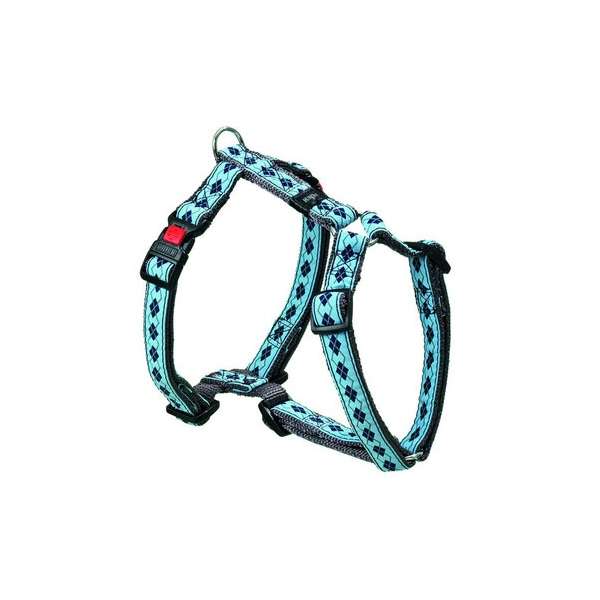 Karlie Art Joy Plus Geschirr RHOMBUS - Blau 65 - 100cm x 25mm