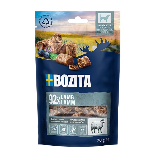 Bozita Dog Snack Meaty Bites Lamm 70g 