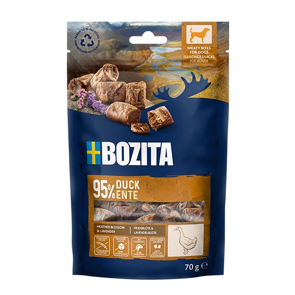 Bozita Dog Snack Meaty Bites Ente 70g 