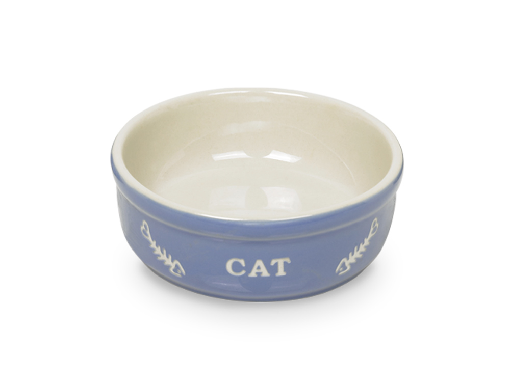 Nobby Keramikschale Cat - hellblau 