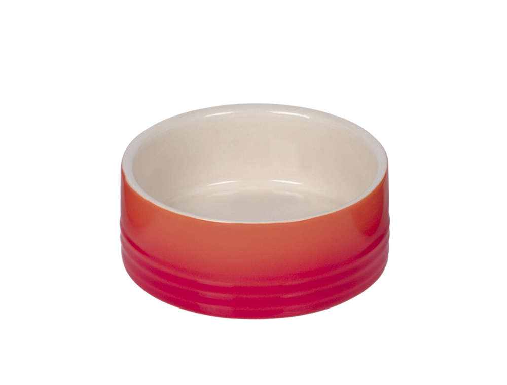 Nobby Keramiknapf Gradient - orange 250 ml / Ø 12 x 4,5 cm