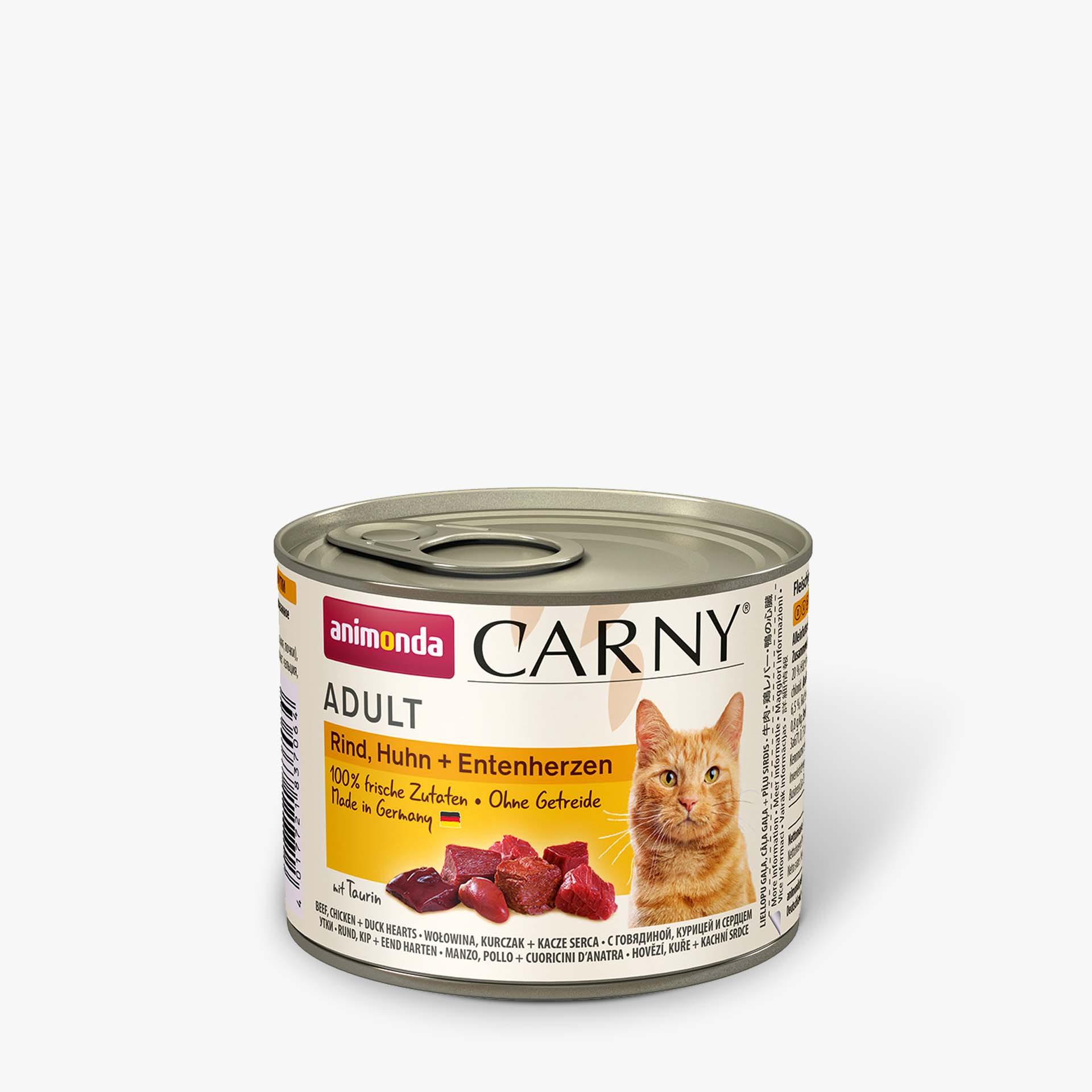 Animonda Cat Dose Carny Adult Rind & Huhn & Entenherzen 