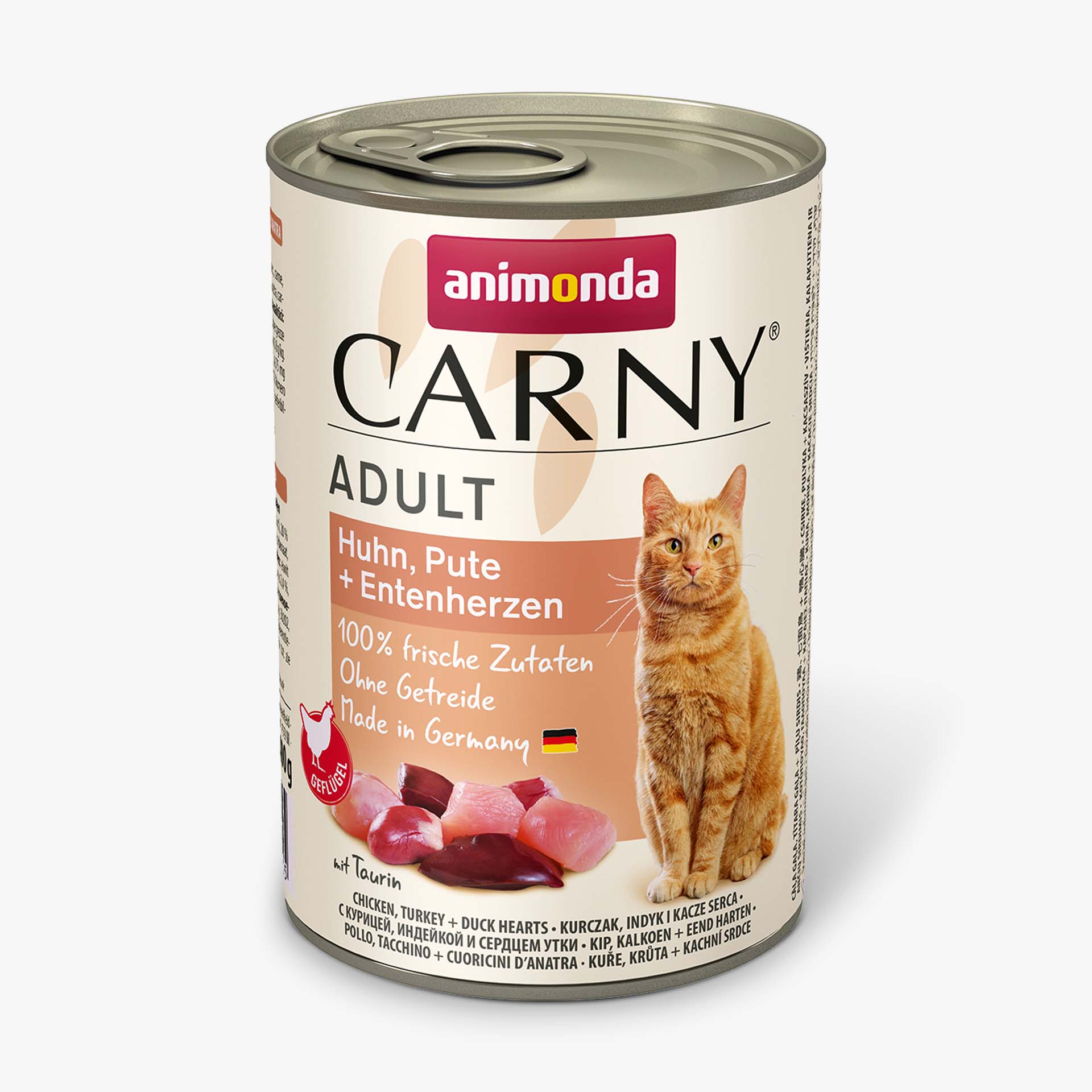Animonda Cat Dose Carny Adult Huhn & Pute & Entenherzen 400 g