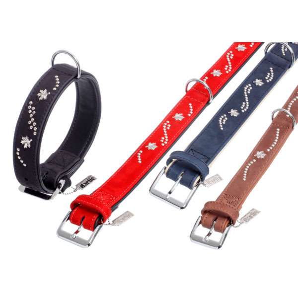 Karlie Buffalo Noble Halsband - Braun/Braun 40 mm / 60 cm
