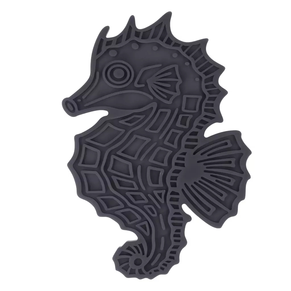 Lick Mat Seahorse - grau 