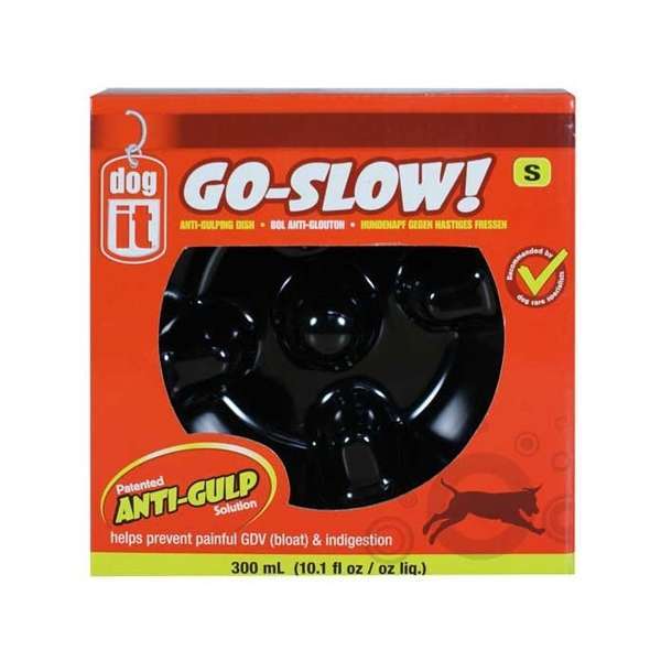DOGIT Go-Slow Anti-Schling-Napf Schwarz 300 ml 