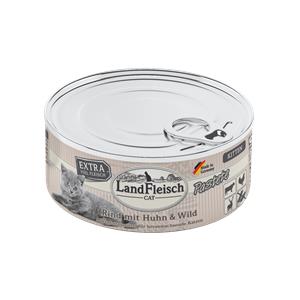 Landfleisch Cat Kitten Pastete Rind, Huhn & Wild 
