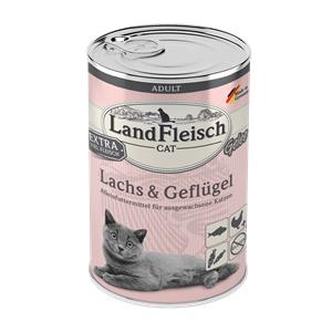 Landfleisch Cat Adult Gelee mit Lachs & Geflügel 400 g 