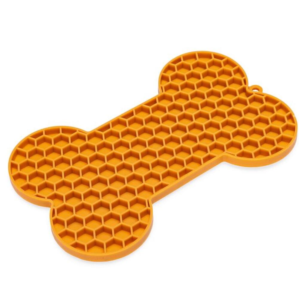 Beeztees Leckmatte Knochen - orange 