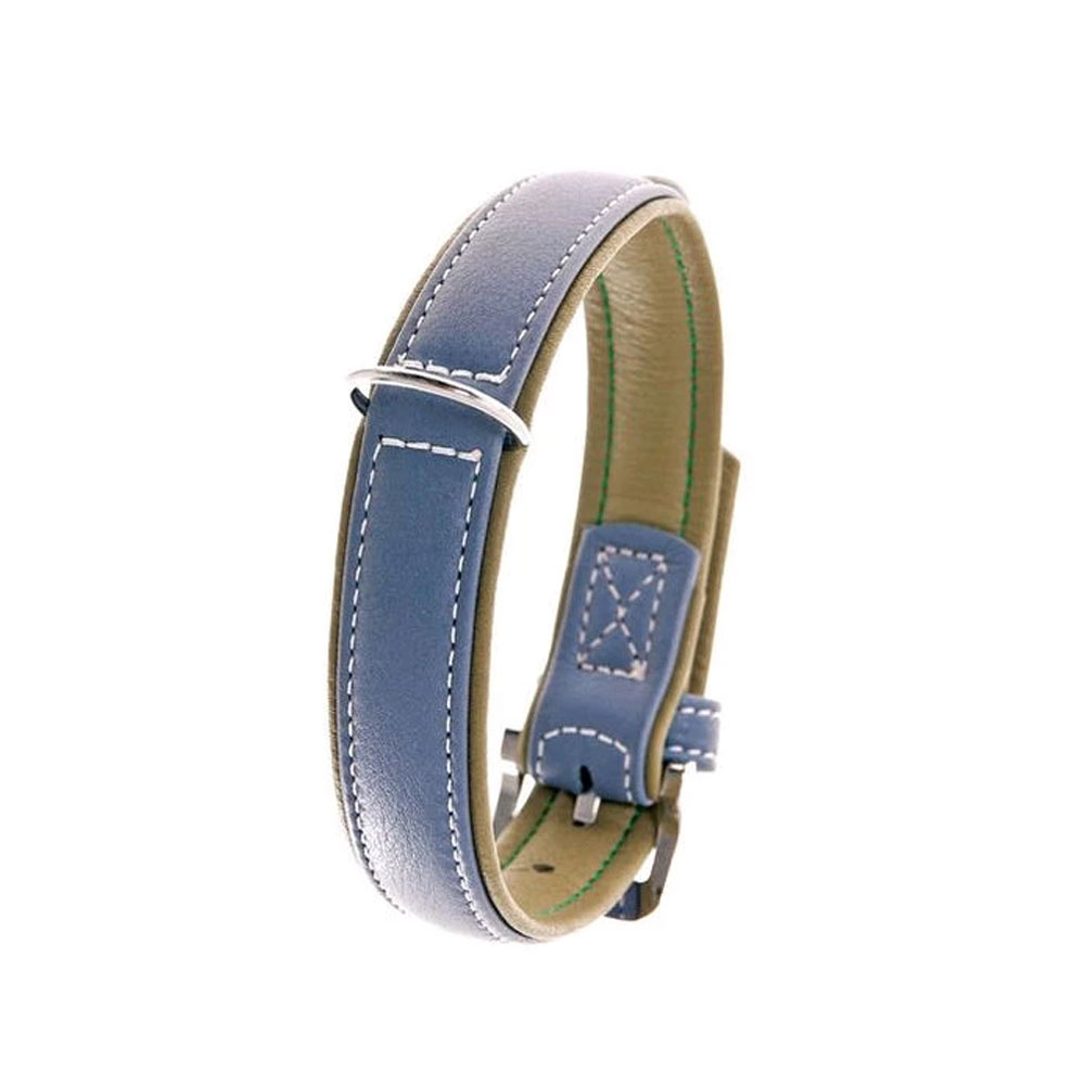 Karlie Vintage Trend Halsband - Rauchblau/Moosgrün 