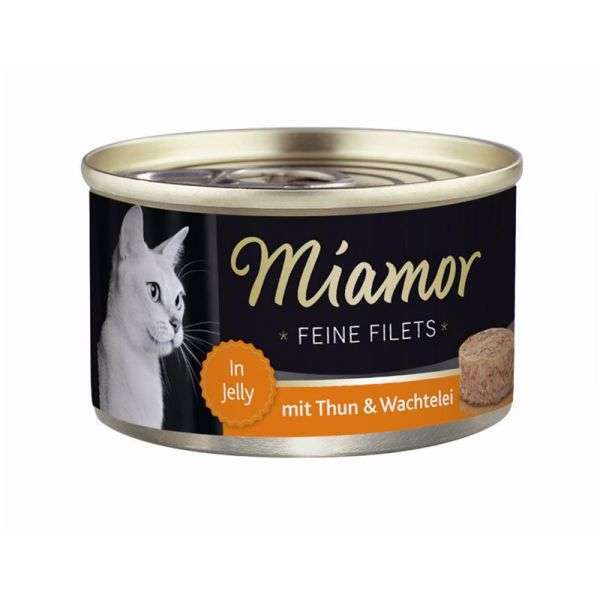 Miamor Feine Filets 100g Thunfisch & Wachtelei
