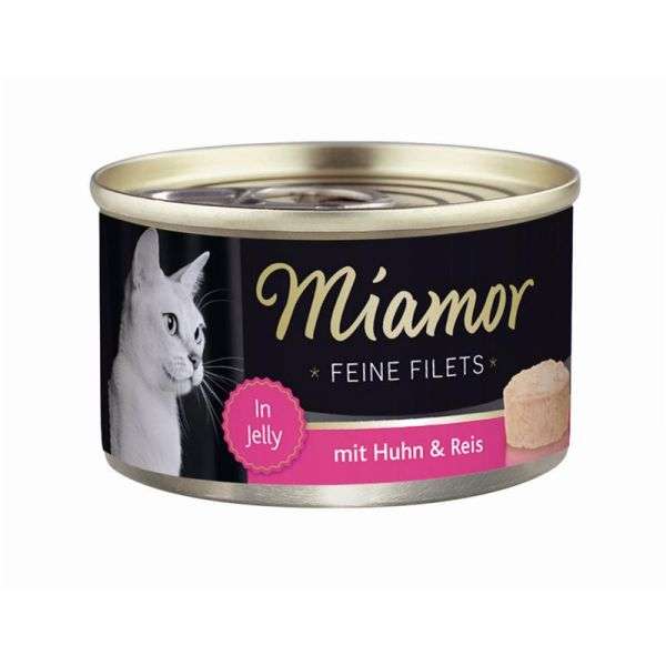 Miamor Feine Filets 100g Filets Huhn & Reis
