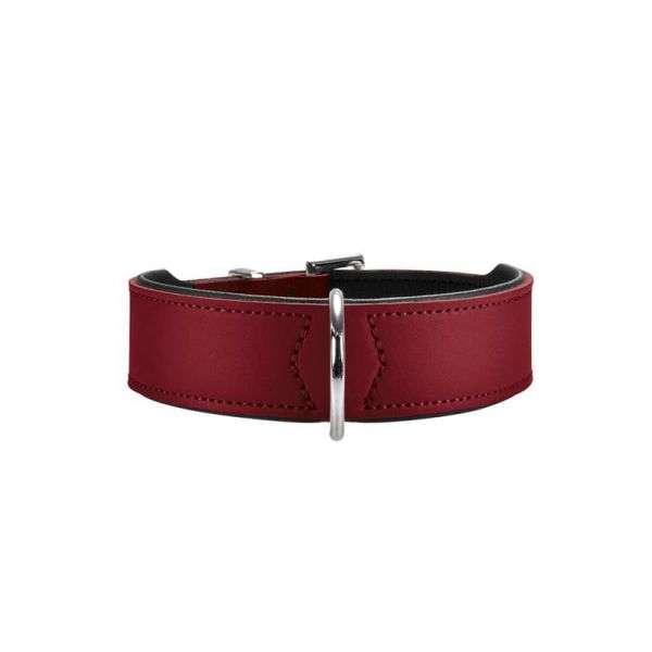 Hunter Halsband Basic 37 nickel, Hals 30-34,5 cm rot