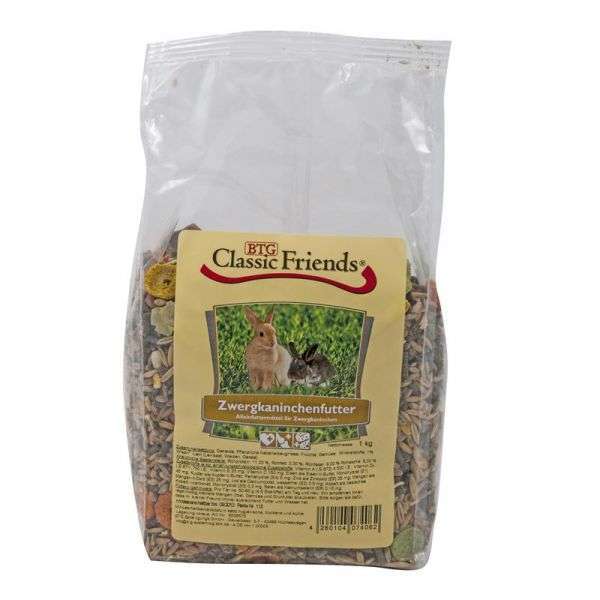 Classic Friends Zwergkaninchenfutter 1kg 1 kg