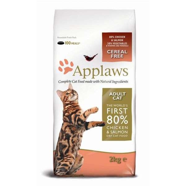 Applaws Katzentrockenfutter mit Hühnchen & Lachs 2 kg