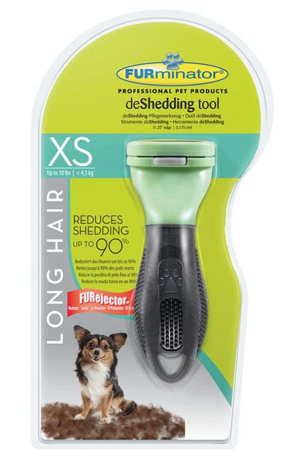 Furminator deShedding Tool für langhaarige Schoßhunde 