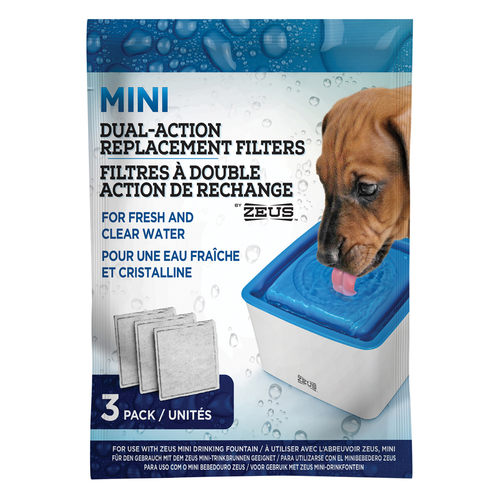 3er-Filterpack für Zeus Mini-Trinkbrunnen 