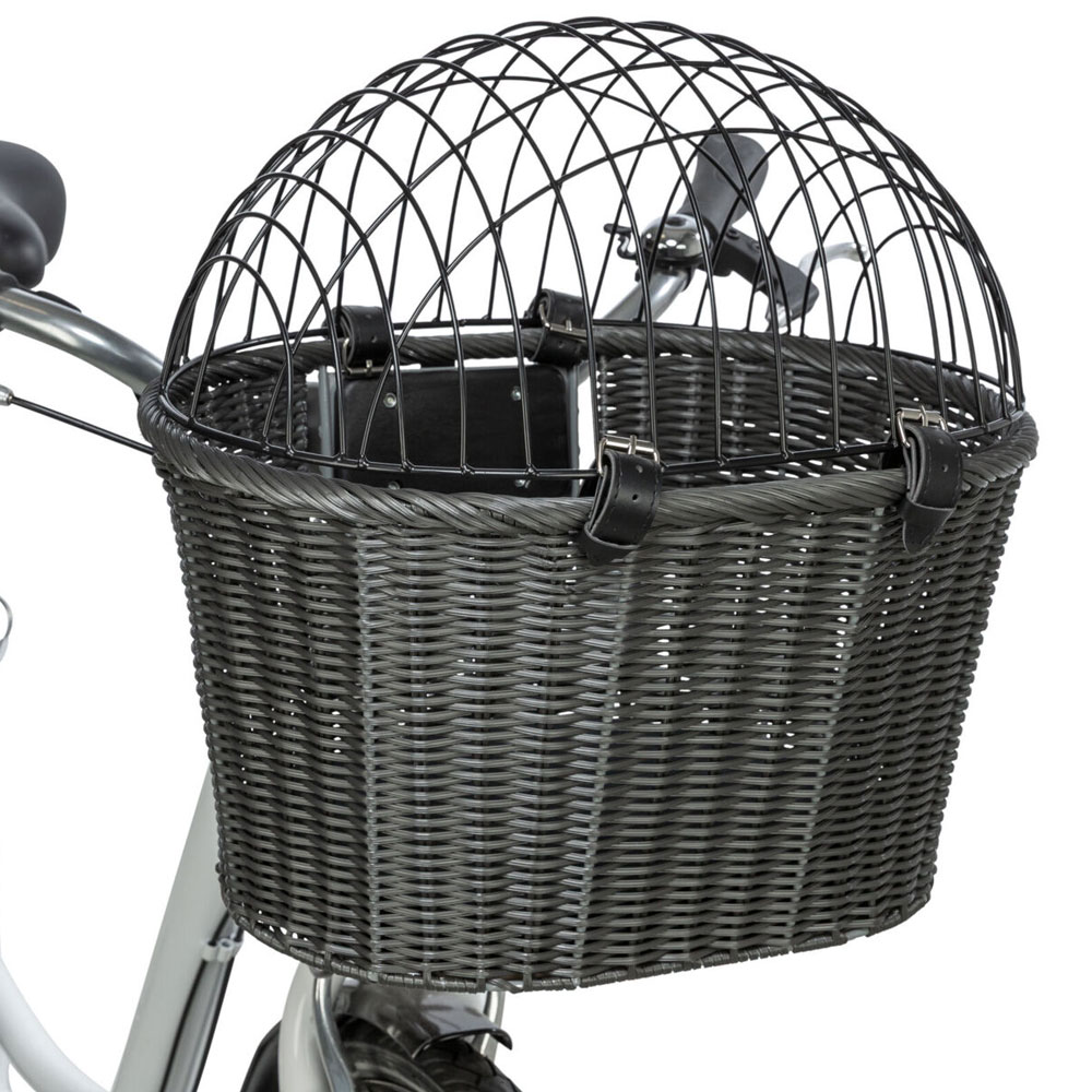 Trixie Front-Fahrradkorb aus Polyrattan 