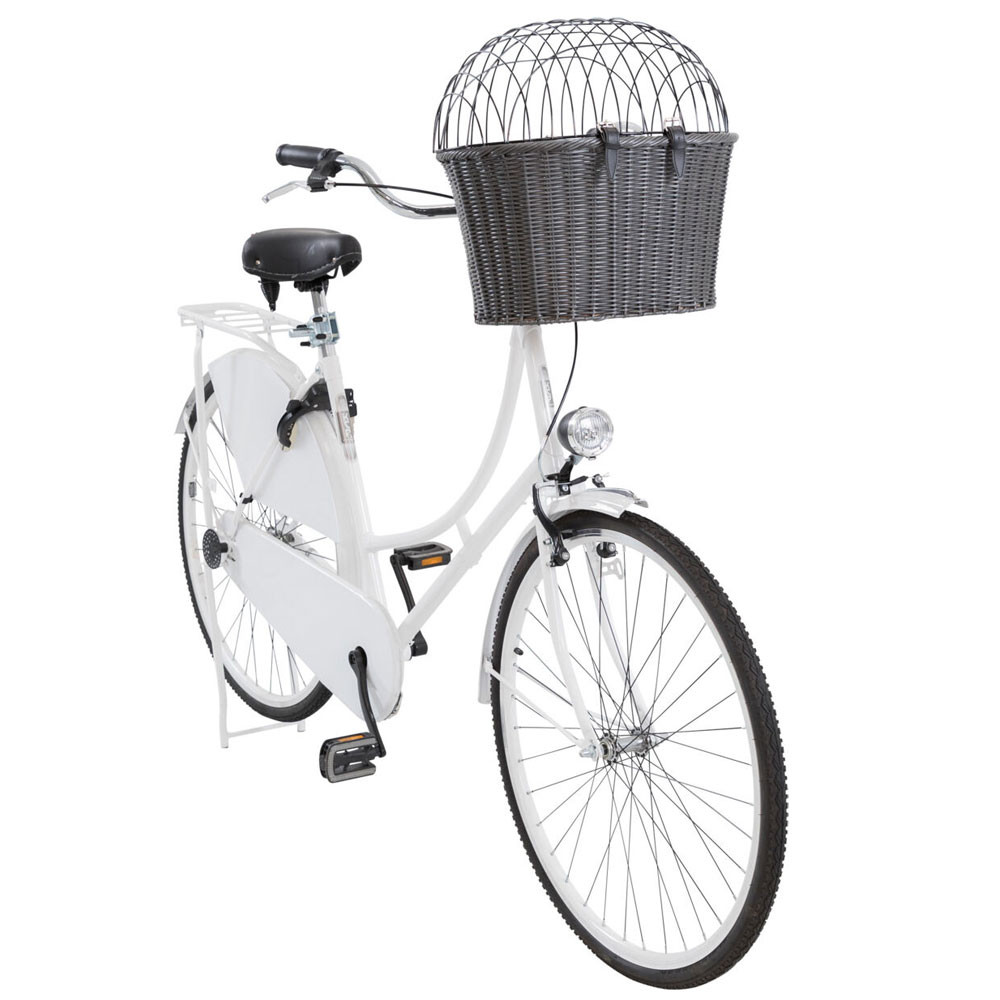 Trixie Front-Fahrradkorb aus Polyrattan 