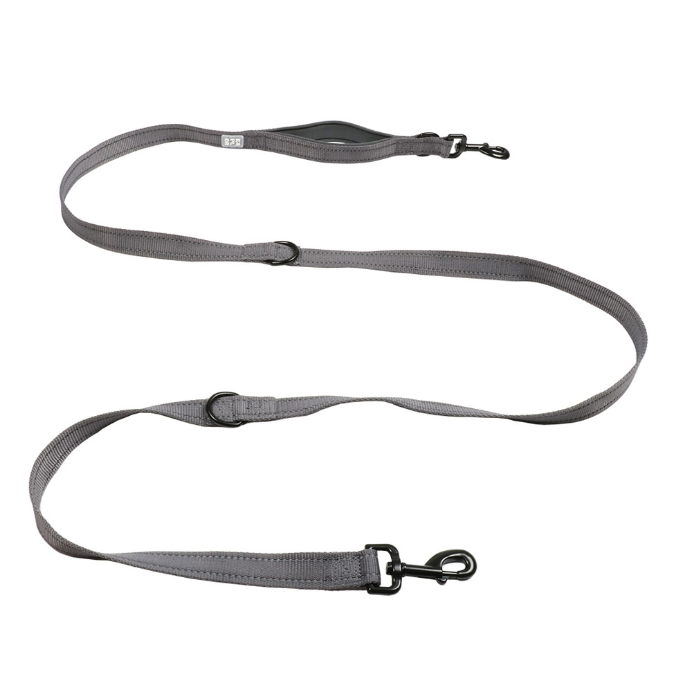 Duvoplus Trainingsleine EXPLOR Ultimate Fit Safety - Silver Reflective 220cm - 25mm