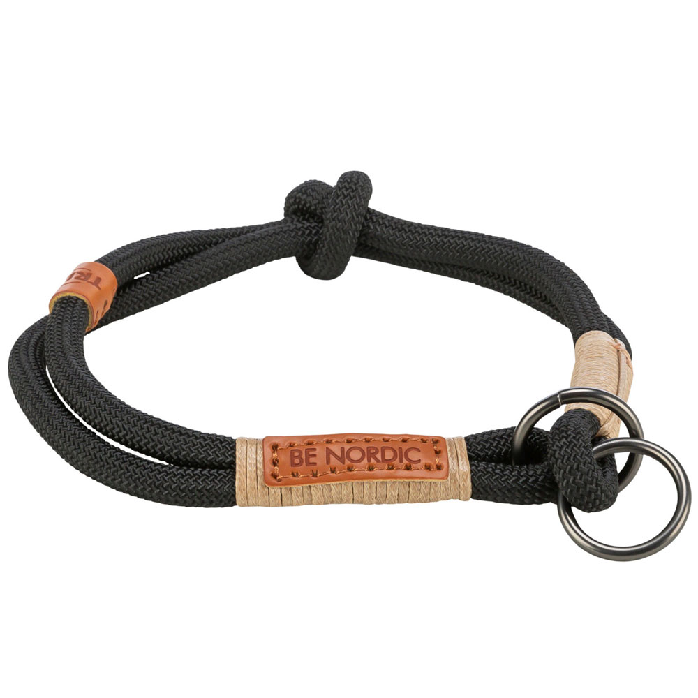 Trixie BE NORDIC Zug-Stopp-Halsband - schwarz 45 cm