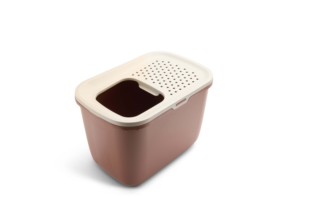 Savic Katzentoilette Hop In champagner/toskanarot