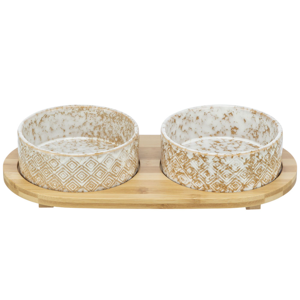 Trixie Napf-Set, Keramik/Bambus 