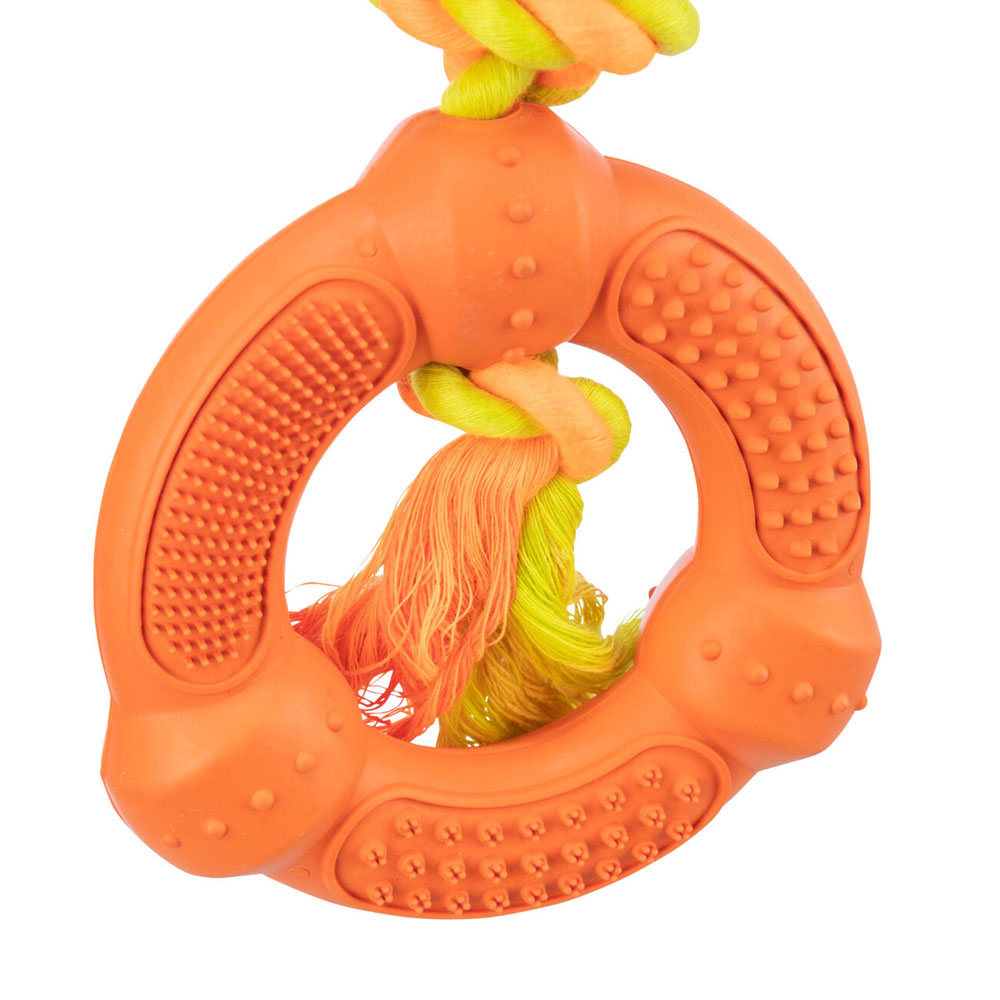 Trixie Spieltau mit Naturgummi-Ring 