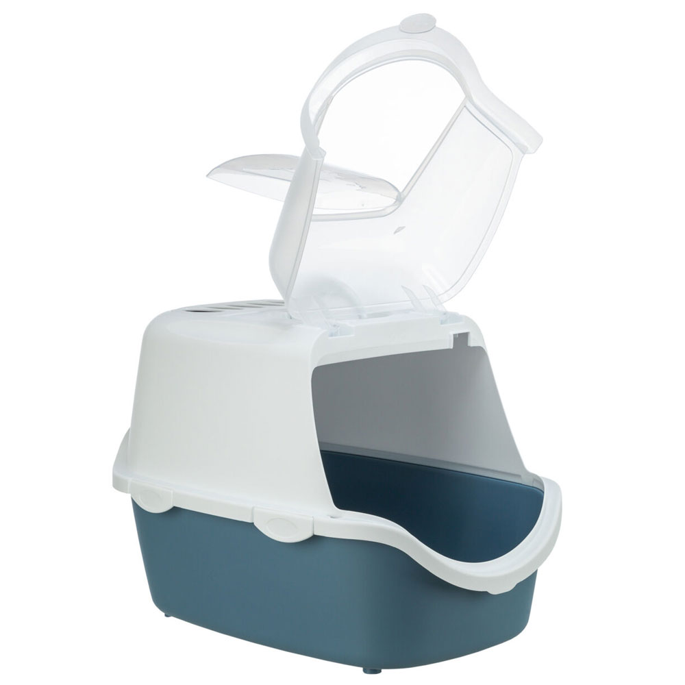 Trixie Katzentoilette Vico Easy Clean blaugrau/weiß