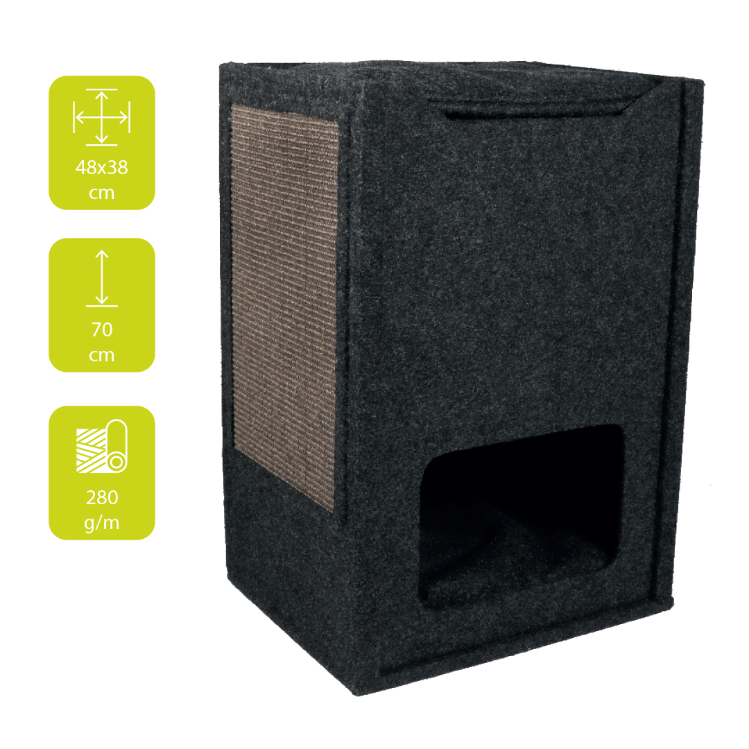 EBI Kratzbaum Comfort Cuby - Schwarz 