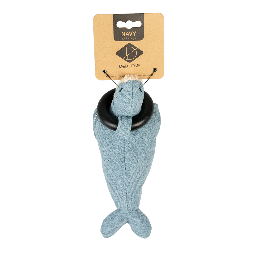 D&D Hundespielzeug Navy Chenille - blau 