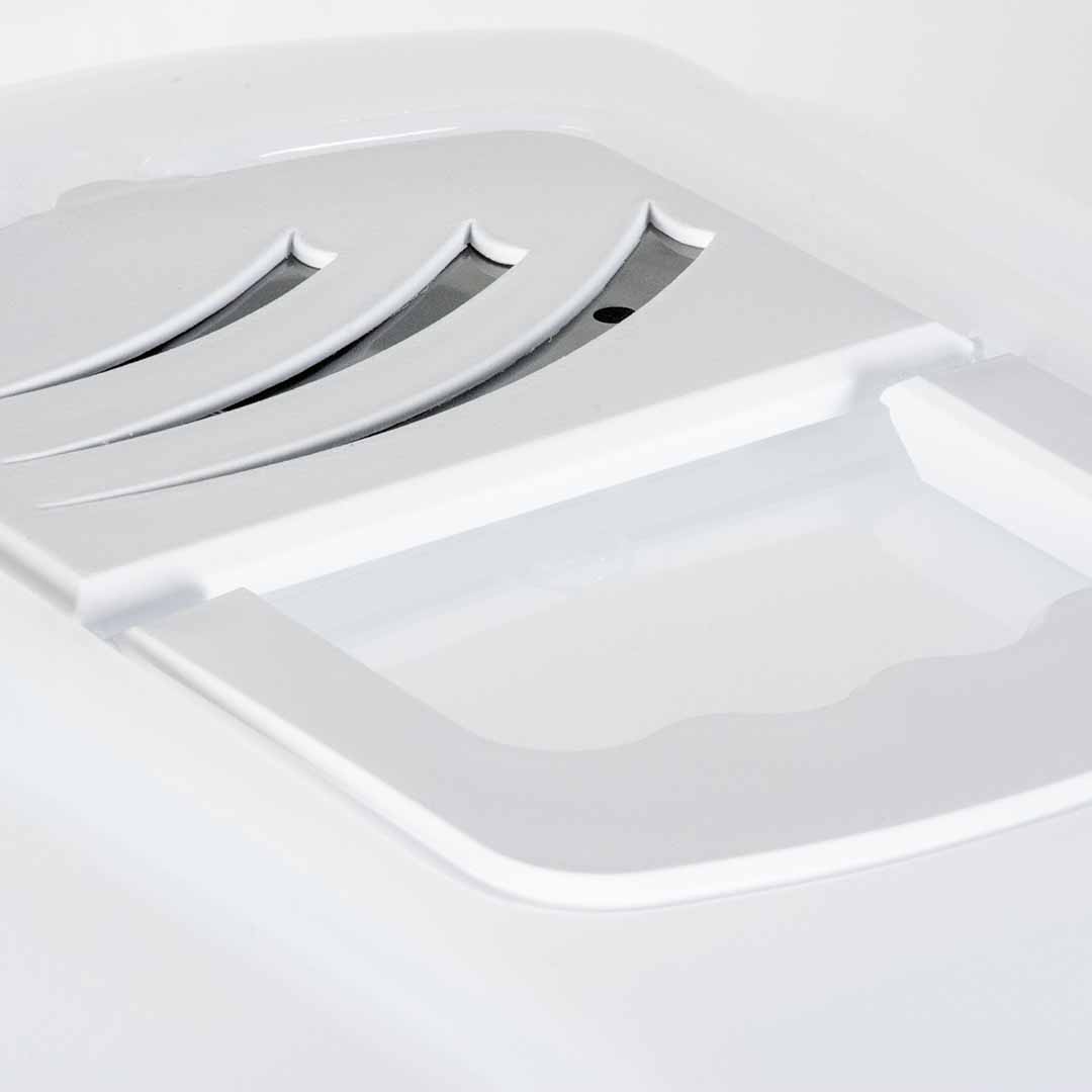 EBI Katzentoilette Eclipse M - transparent/weiß 