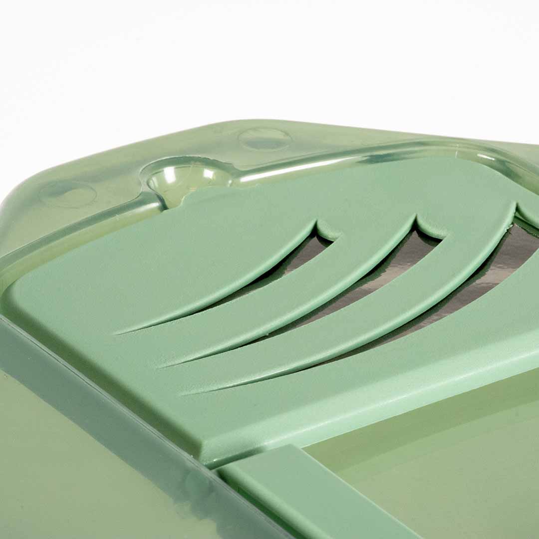 EBI Eck-Katzentoilette Prism M - transparent/grün 