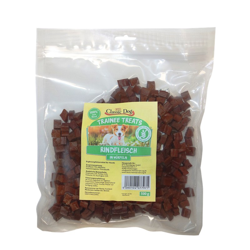 Classic Dog Trainee Treats Rindfleischwürfel 