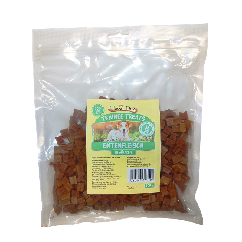 Classic Dog Trainee Treats Entenfleischwürfel 