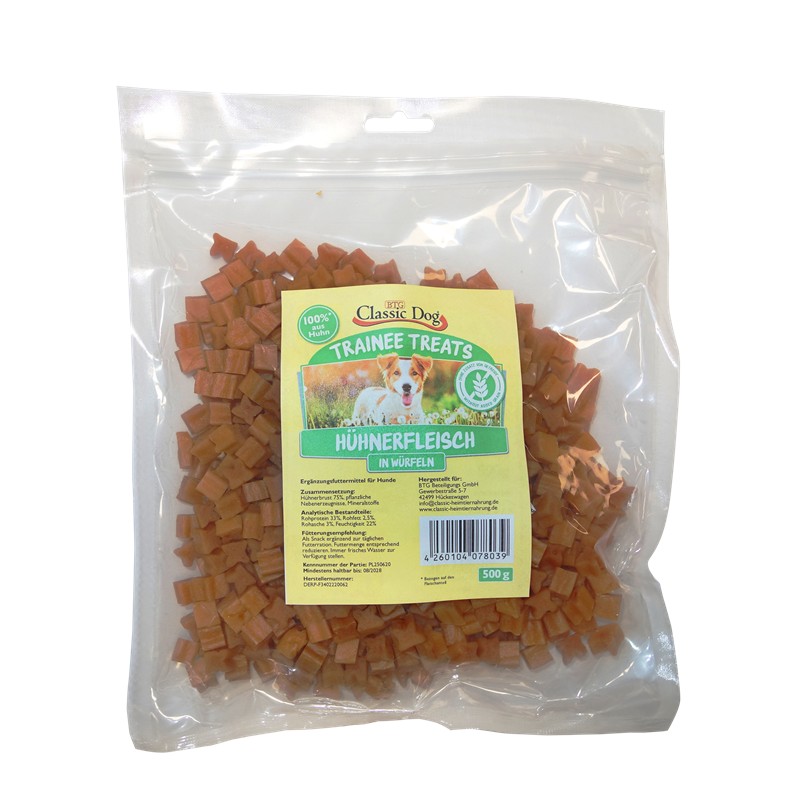 Classic Dog Trainee Treats Hühnerfleischwürfel 