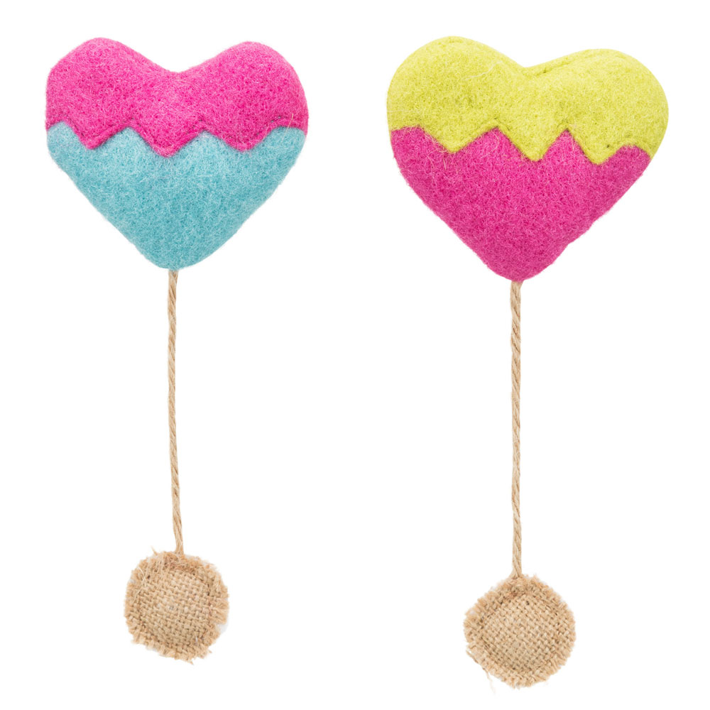 Trixie Herz aus Stoff und Jute 