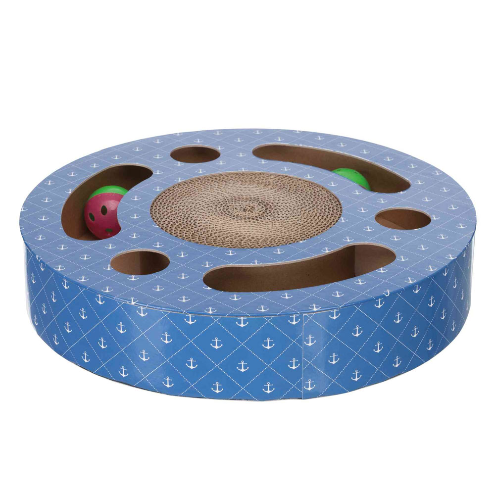 Trixie Kratztrommel aus Pappe mit Spielbällen 