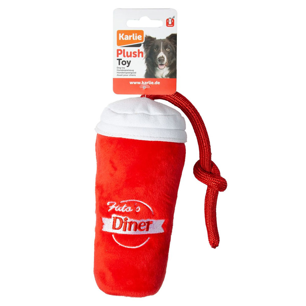 Karlie Flamingo Hundespielzeug Plüsch Milchshake 