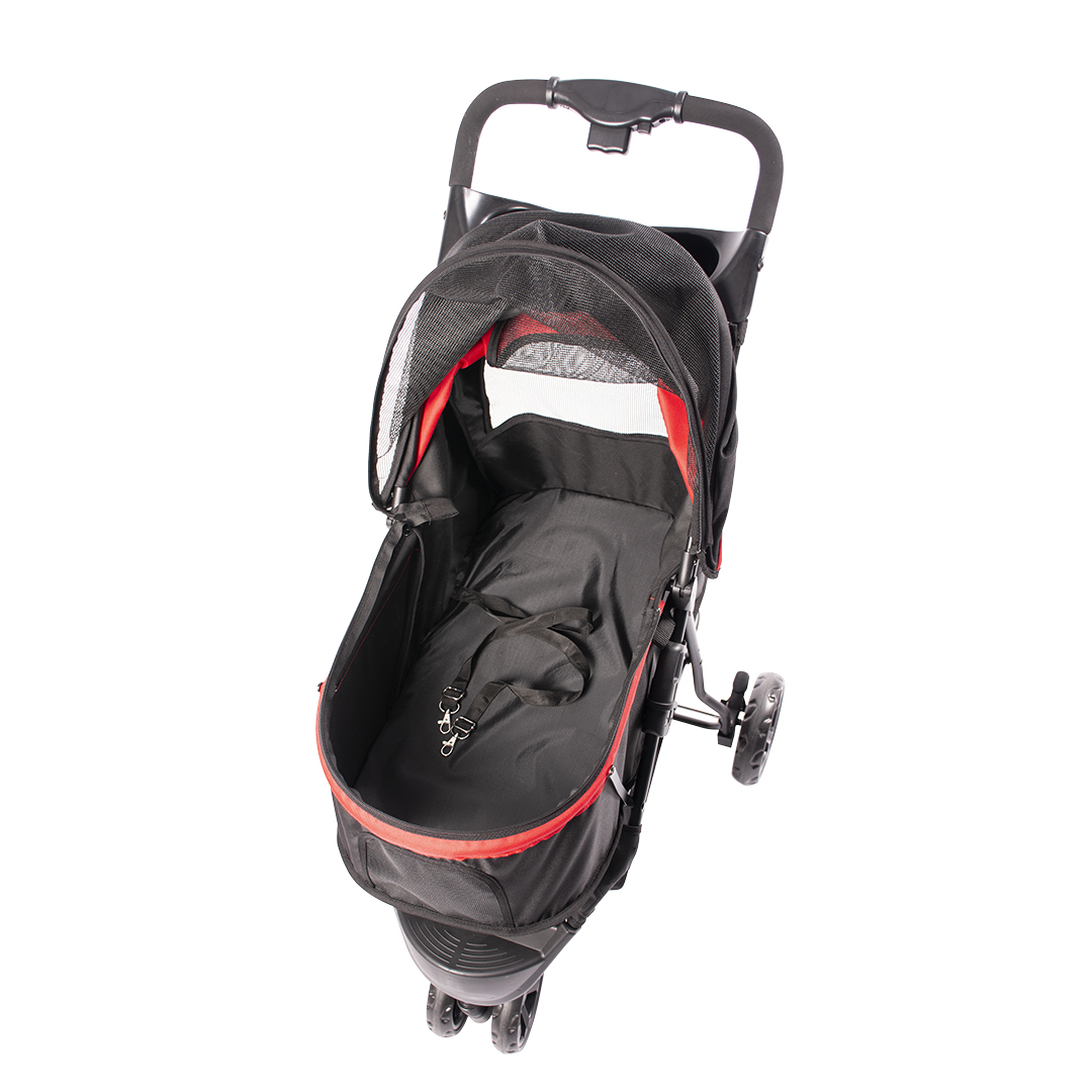 Duvoplus 3-Rad Buggy - Schwarz/Rot 