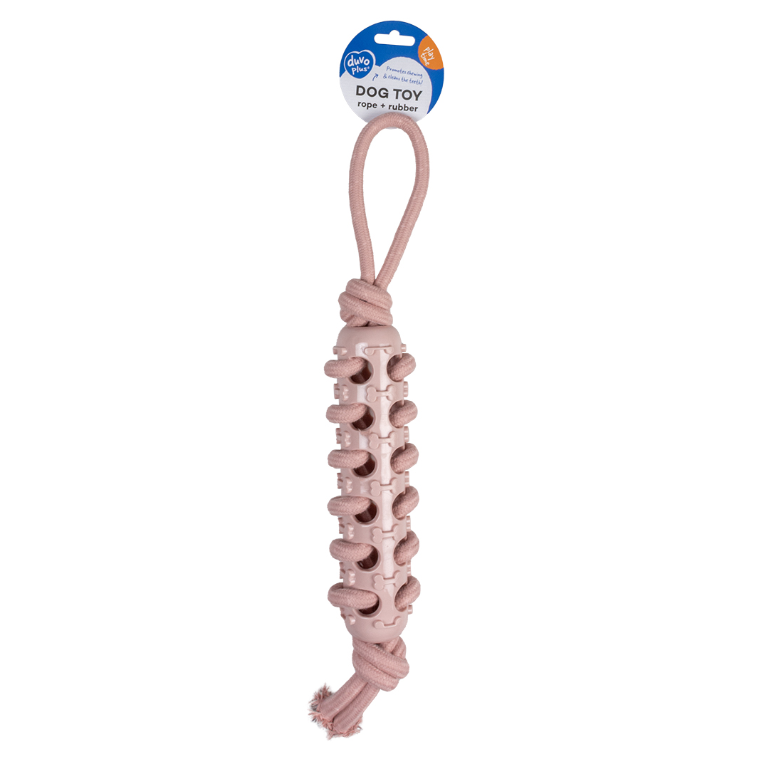 Duvoplus Seilstock mit Gummi & Schlaufe - rosa 