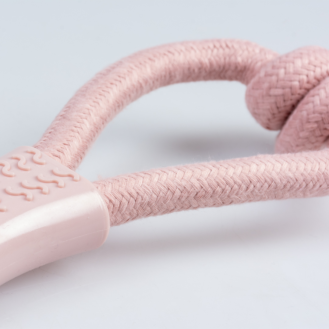 Duvoplus Seil 8-Zugring mit Knoten & Gummi - Rosa 
