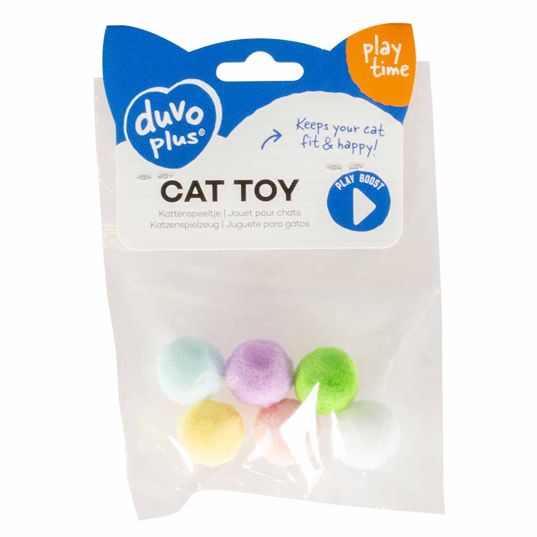 Duvoplus Cat Toy Polyball - 6 Stück 