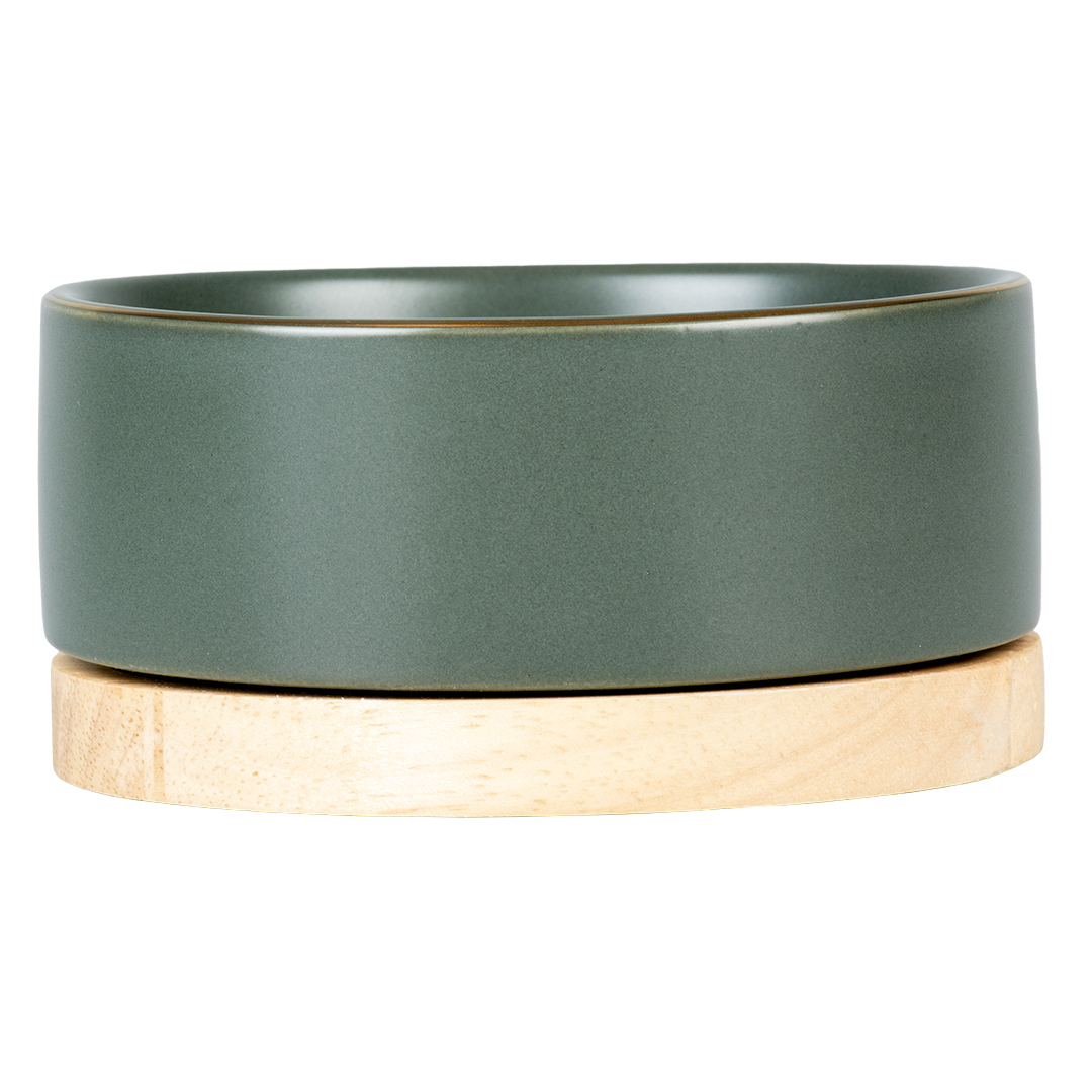 Duvoplus Keramiknapf Stone Timber dunkelgrün - 450ml 