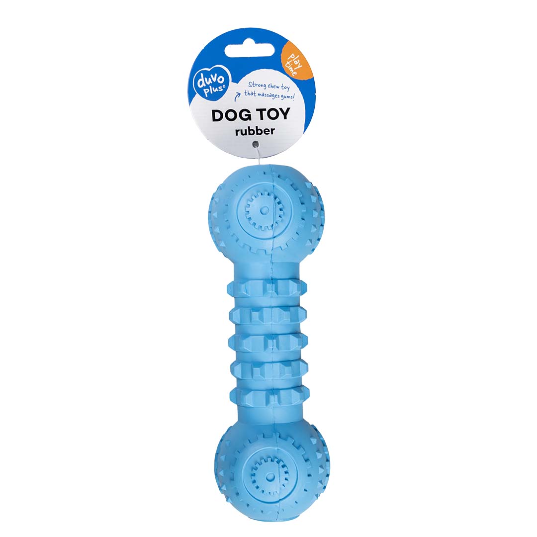 Duvoplus Kauspielzeug Griplay Dumbbell - Blau 