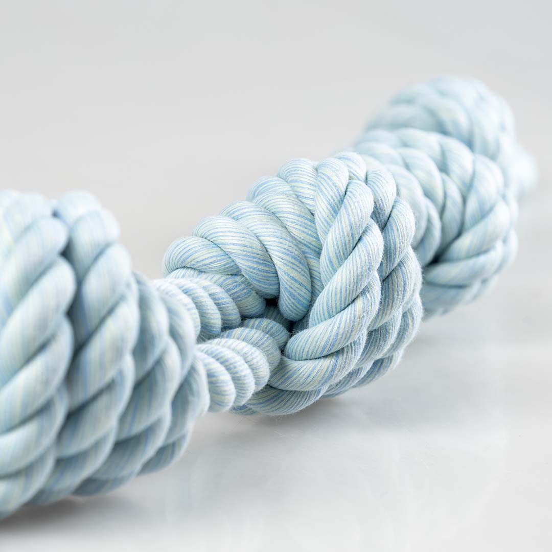 Duvoplus Flossy Doppelseil 4 Knoten - blau 