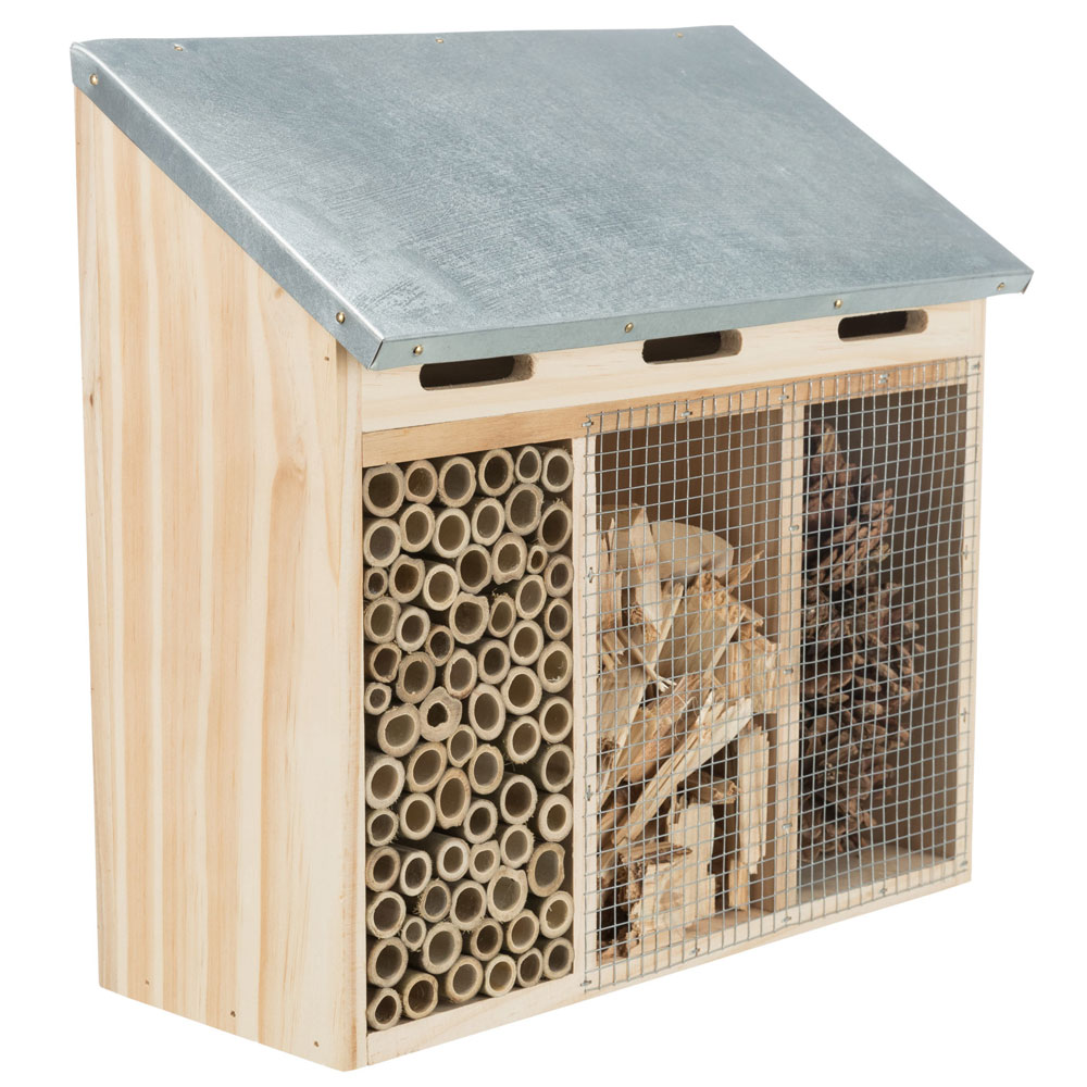 Trixie dreigeteiltes Insektenhotel - 30 × 30 × 14 cm 