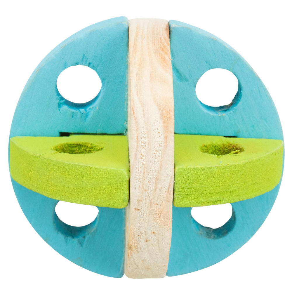 Trixie Spiel- und Snackball aus Holz - 7,5 cm 